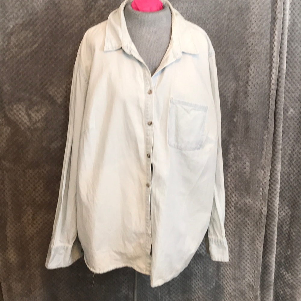 Ava & Viv denim chambray button down